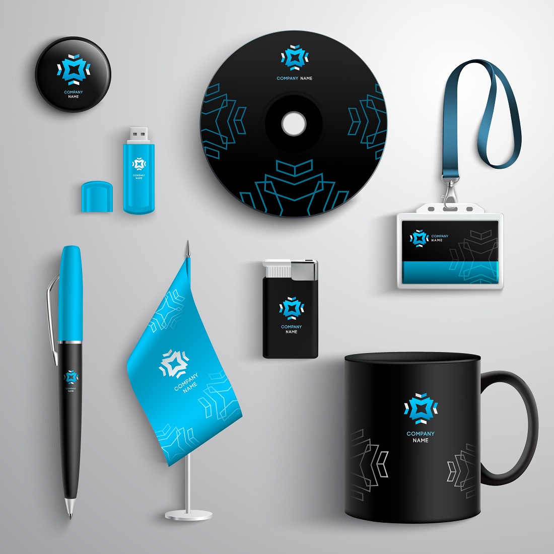 Corporate identity design preview image.