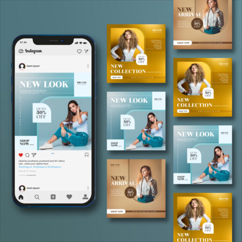 Fasion New Collection Social Media Post Template cover image.