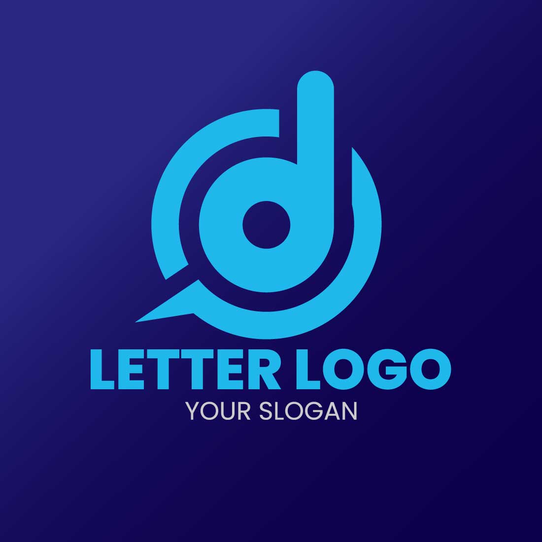 D Letter Logo Brand Logo design - MasterBundles