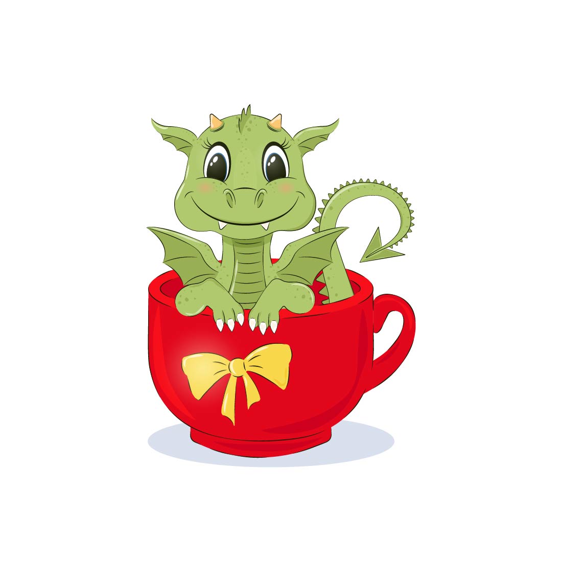 dragon and cup without background 622