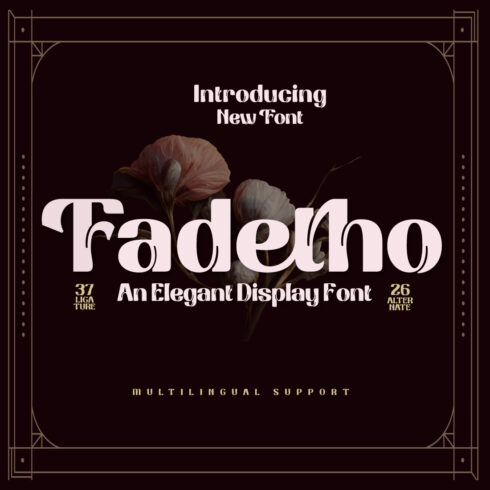 Fadetho | Display Font cover image.