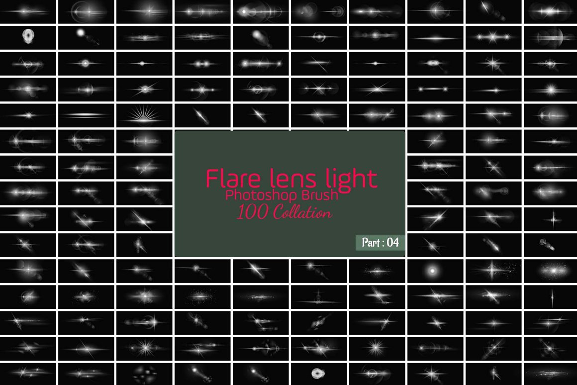 flare lens light photoshop brush 325