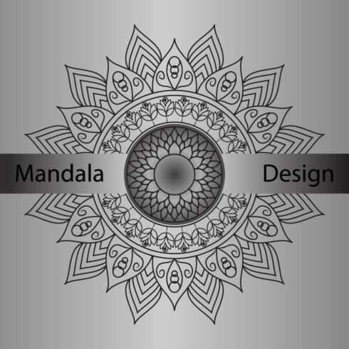 Floral Mandala Pattern Design Template SVG, Ai, EPS, PDF, JPG, PNG File cover image.