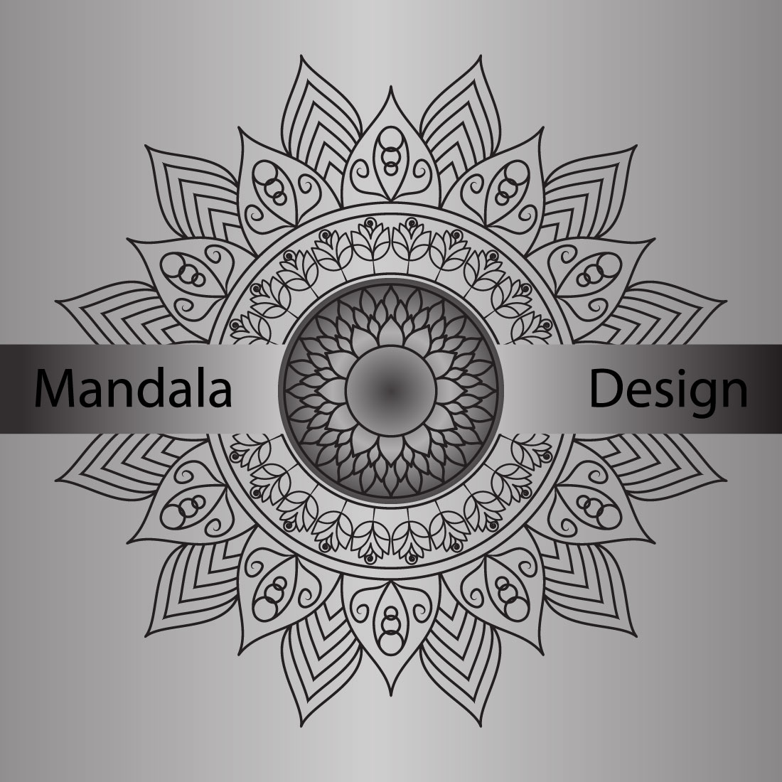 Bundle of 100 Mandalas Coloring Book Page