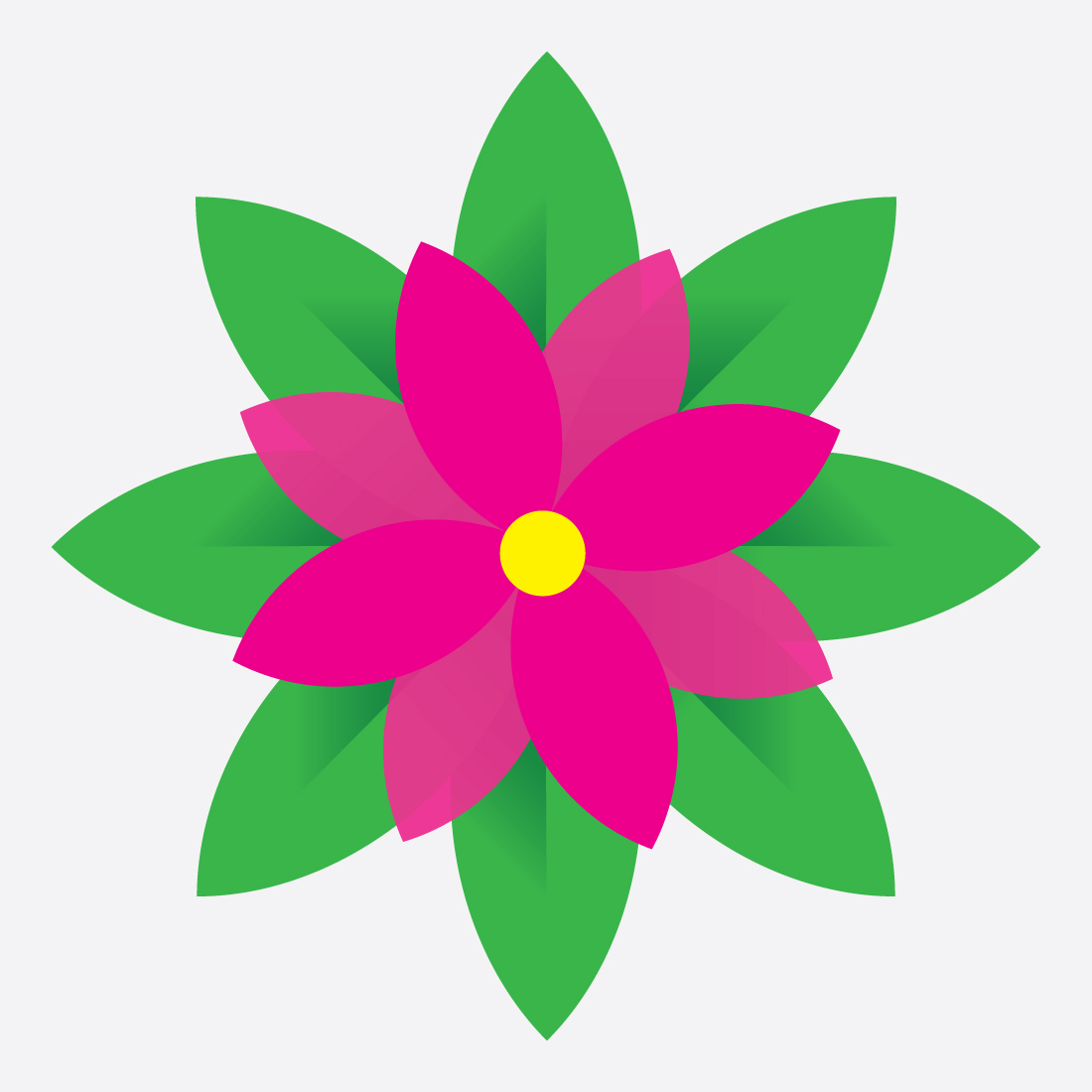 flower and background vector logo preview image.