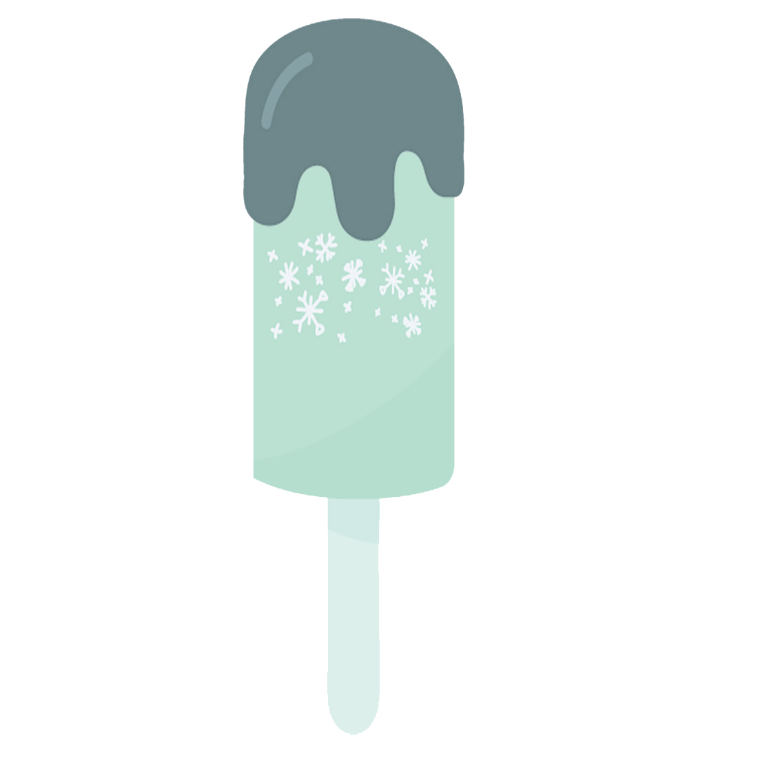Set of 4 Summer Ice cream Stickers SVG cover image.