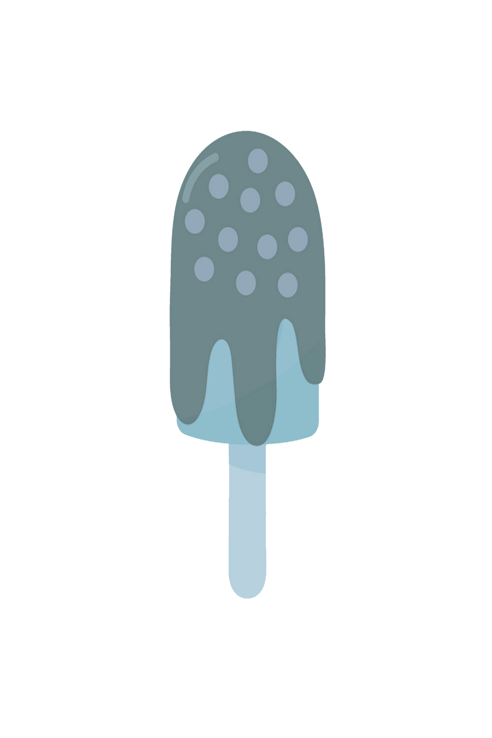 Set of 4 Summer Ice cream Stickers SVG pinterest preview image.
