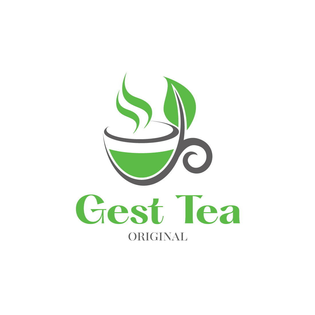 Gest Tea Logo Design preview image.