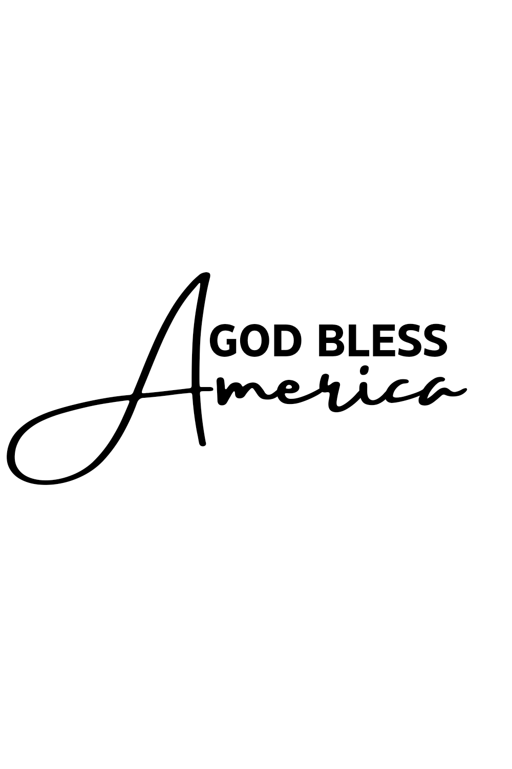 SVG for T Shirt, God bless America SVG, God bless America PNG pinterest preview image.