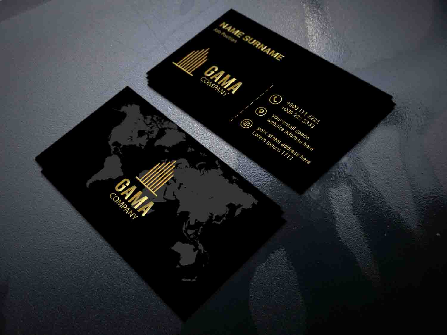 golden business card 12 958