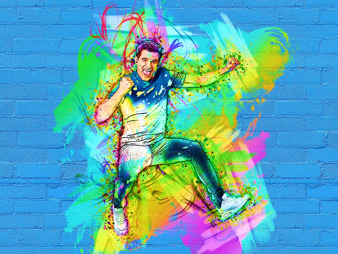 graffiti art photoshop action 09 343