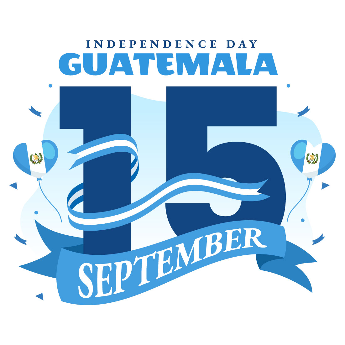 13 Guatemala Independence Day Illustration preview image.