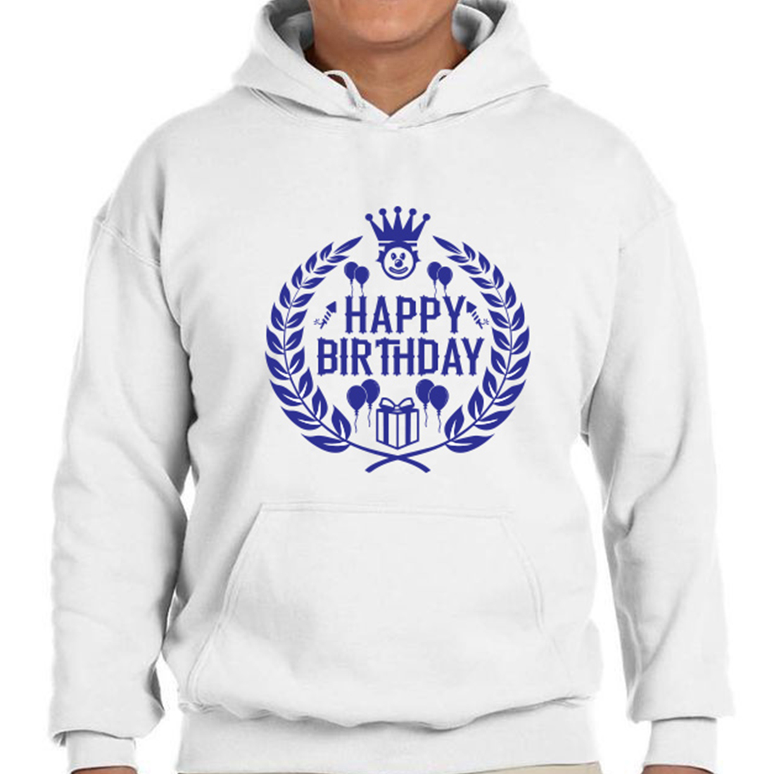 happy birthday and t shirt logo design preview image.