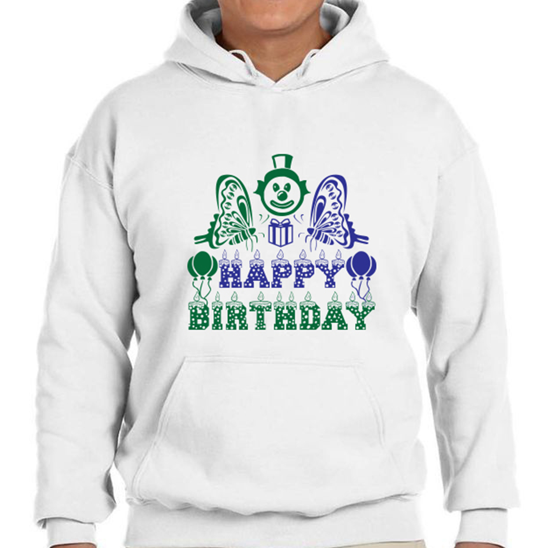 happy birthday and t shirt logo design cover image.