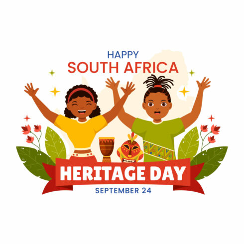 12 Happy Heritage Day South Africa Illustration cover image.