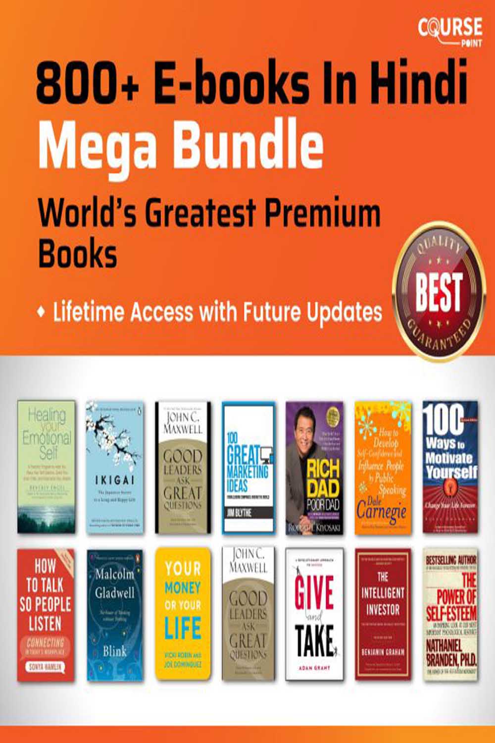 800+ E-books Mega Bundle ( in Hindi ) – World’s Greatest Premium Books pinterest preview image.