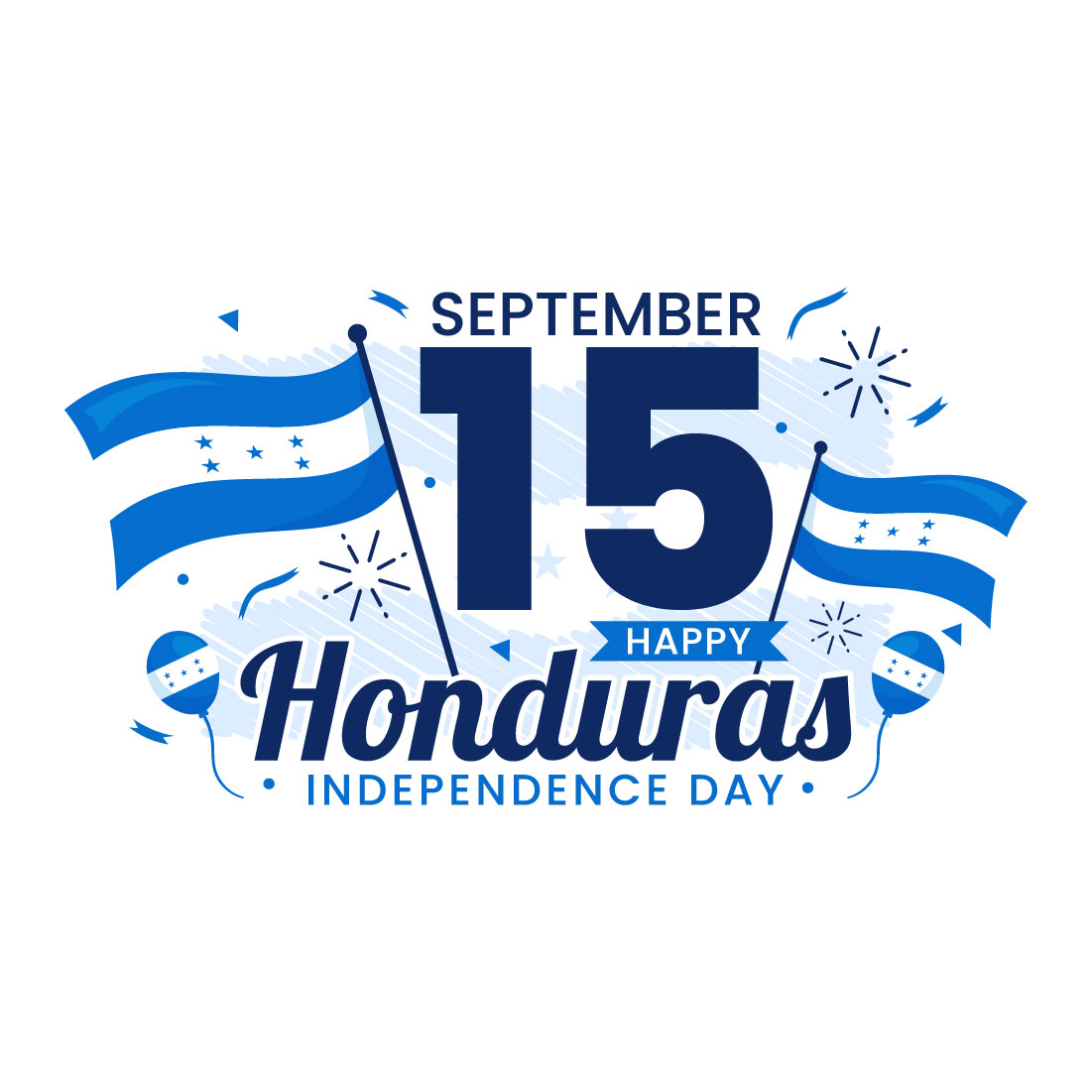 13 Honduras Independence Day Illustration preview image.