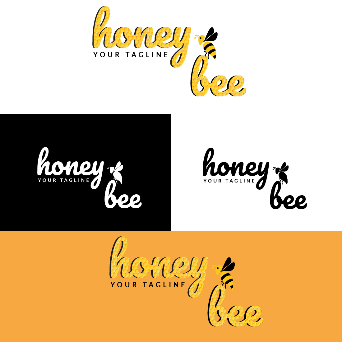 Honey Bee logo cover image.