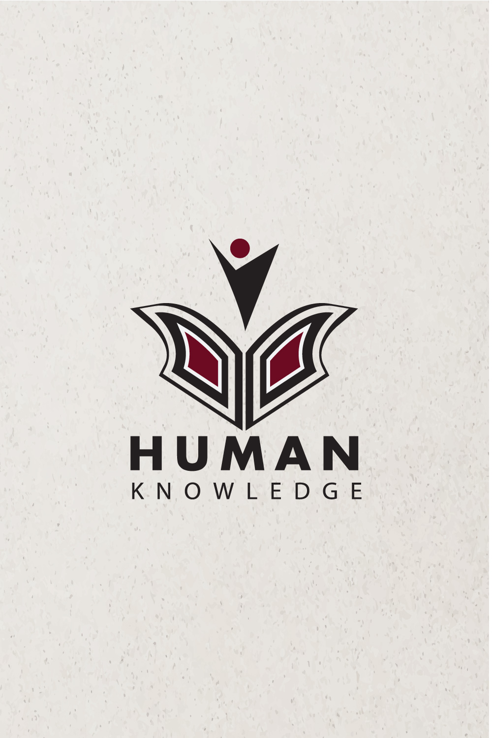 education logo ( human knowledge) pinterest preview image.