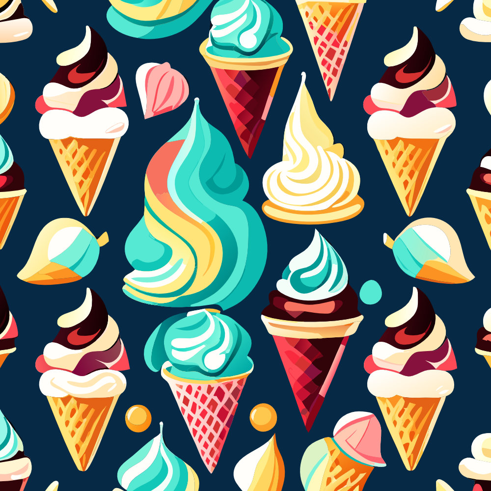 ice cream seamless pattern 1 889