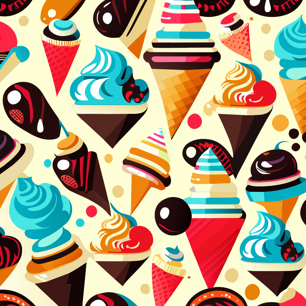 ice cream seamless pattern 7 818