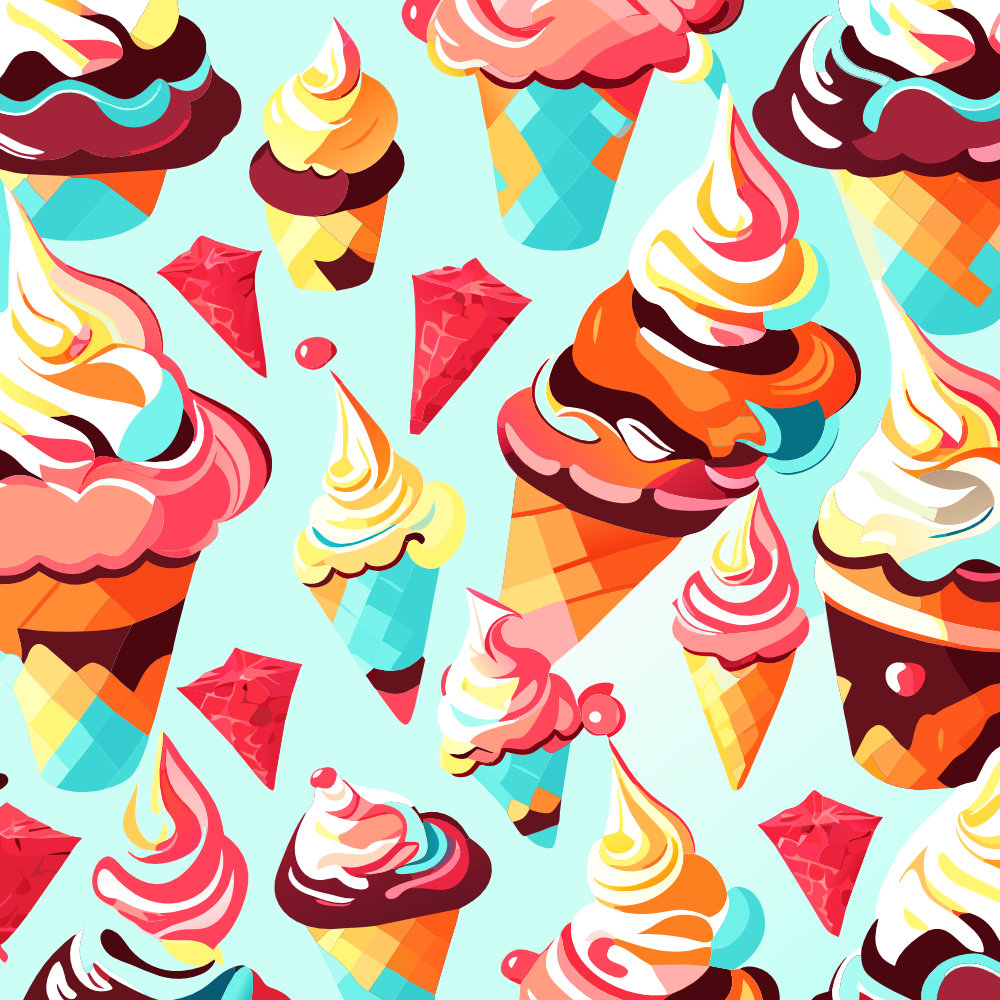 ice cream seamless pattern 8 160