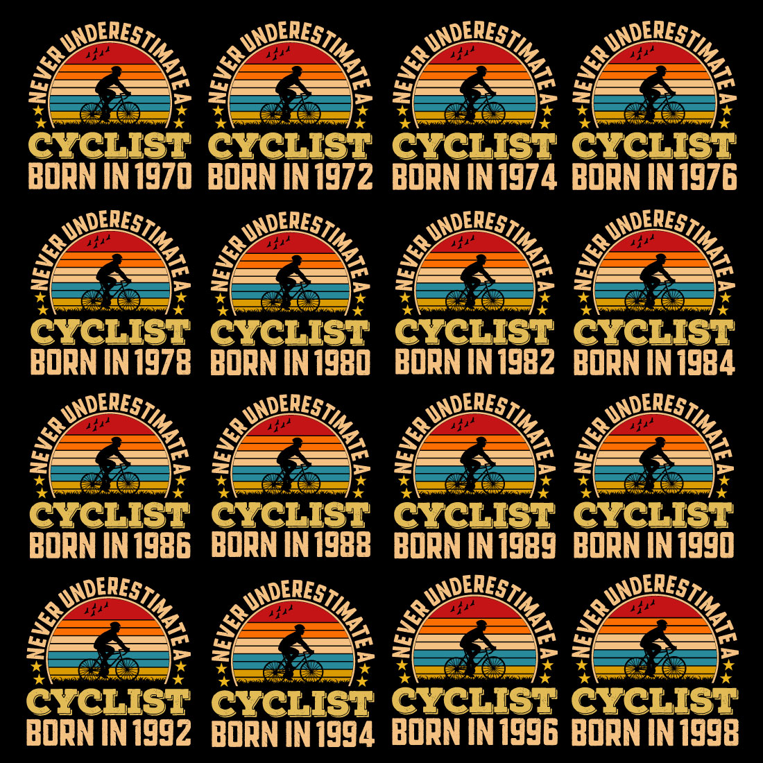 30 Bicycle Vintage T Shirt Design Bundle Vol-2 cover image.