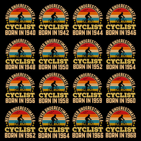 30 Bicycle Vintage T Shirt Design Bundle Vol-1 cover image.