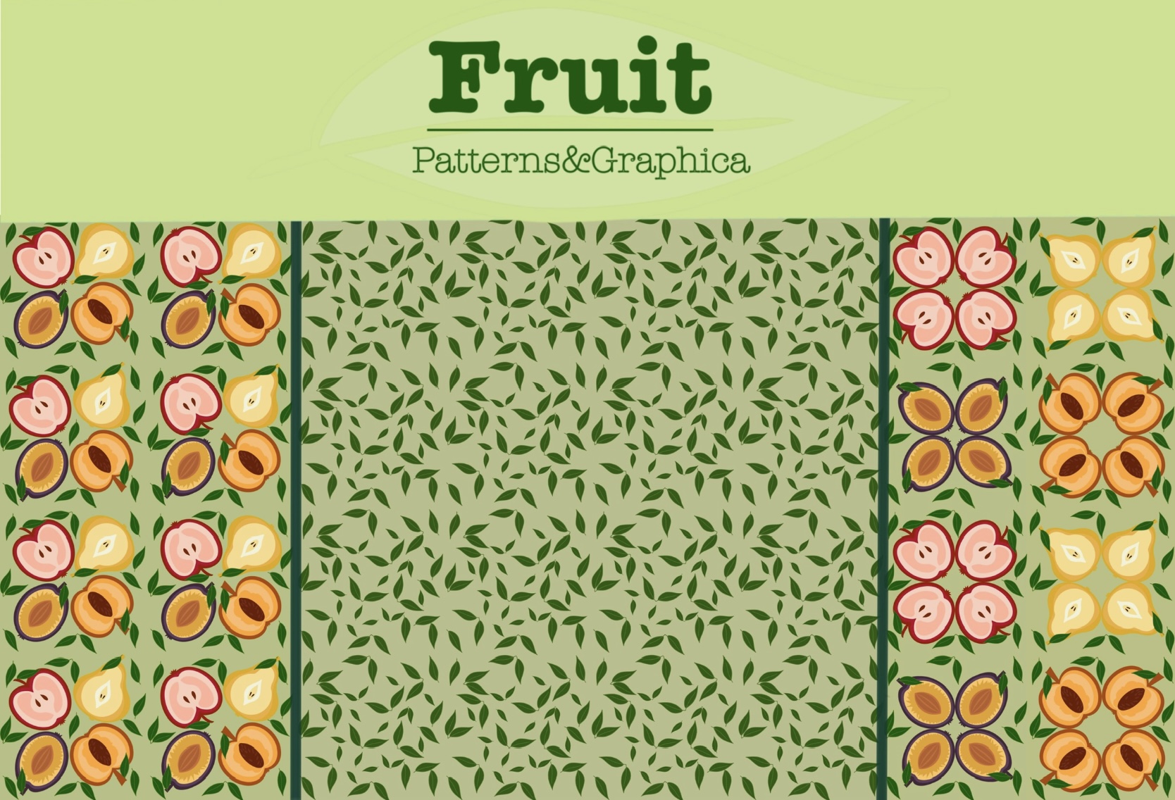 Fruit Patterns & Graphica pinterest preview image.