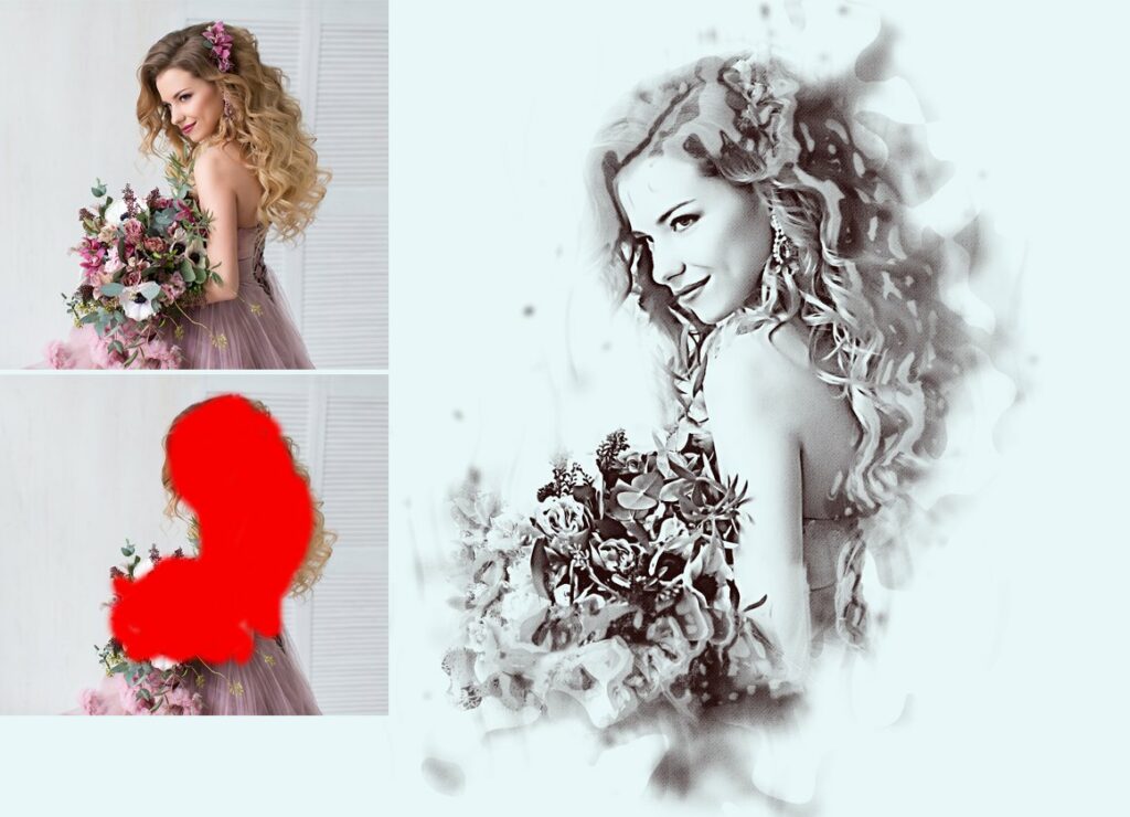 Ink Liquid Effect Photoshop Action 2 - MasterBundles