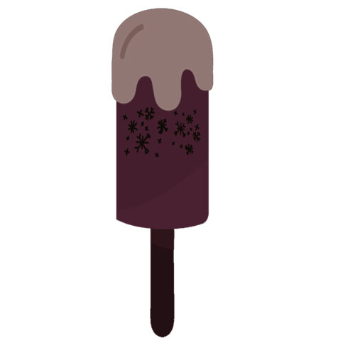 Set of 4 Summer Ice cream Stickers DXF SVG PNG cover image.