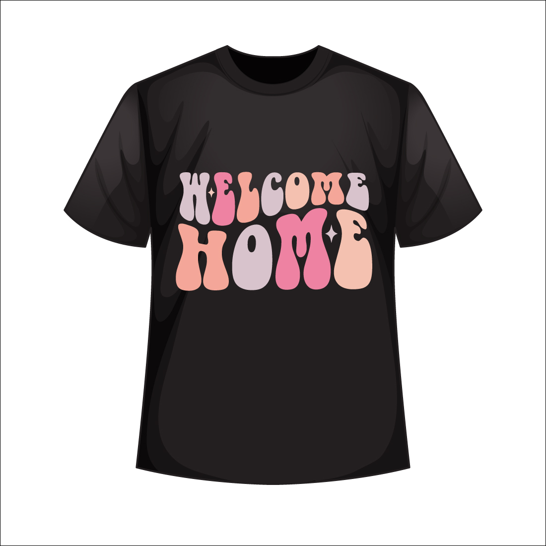 Helloween retro t shirt design preview image.