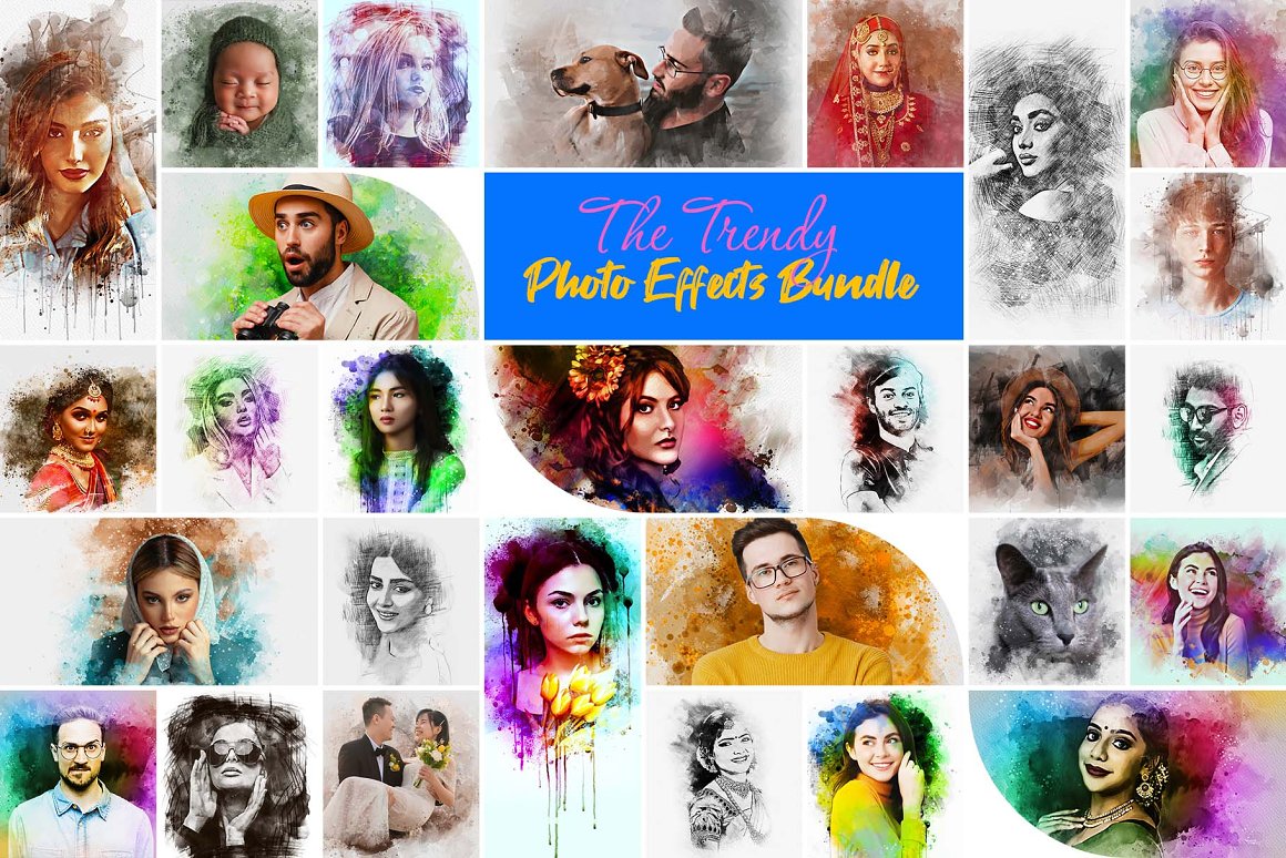 latest mixt editable photo effect bundle 15b 602