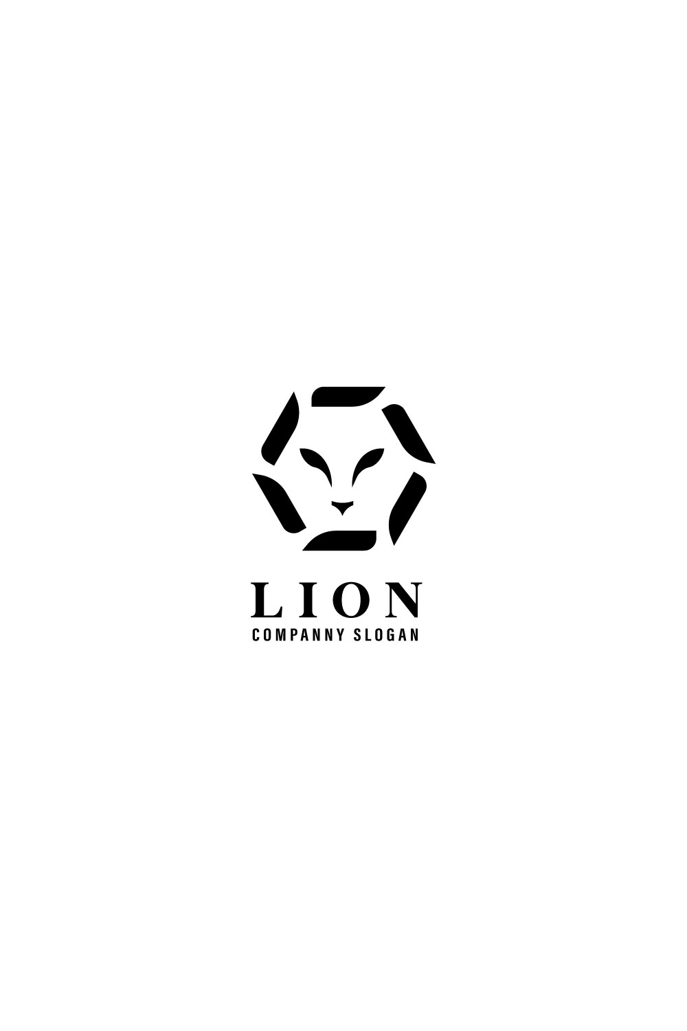 Lion Company Logo pinterest preview image.