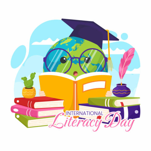 15 International Literacy Day Illustration cover image.