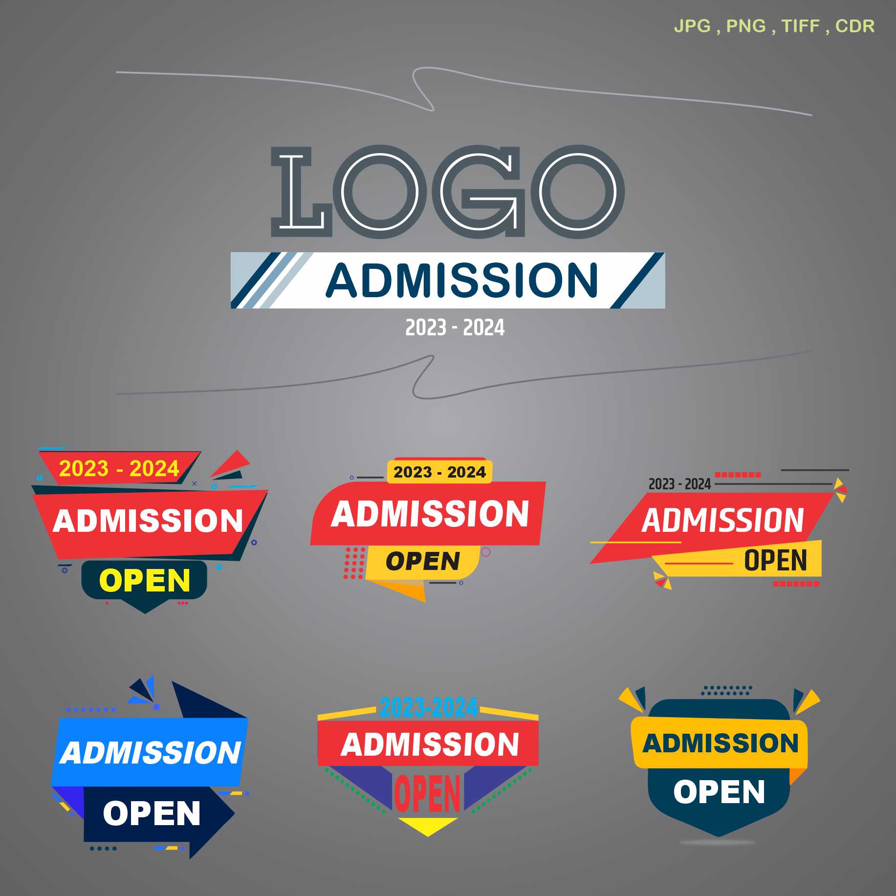 school admission logo preview image.