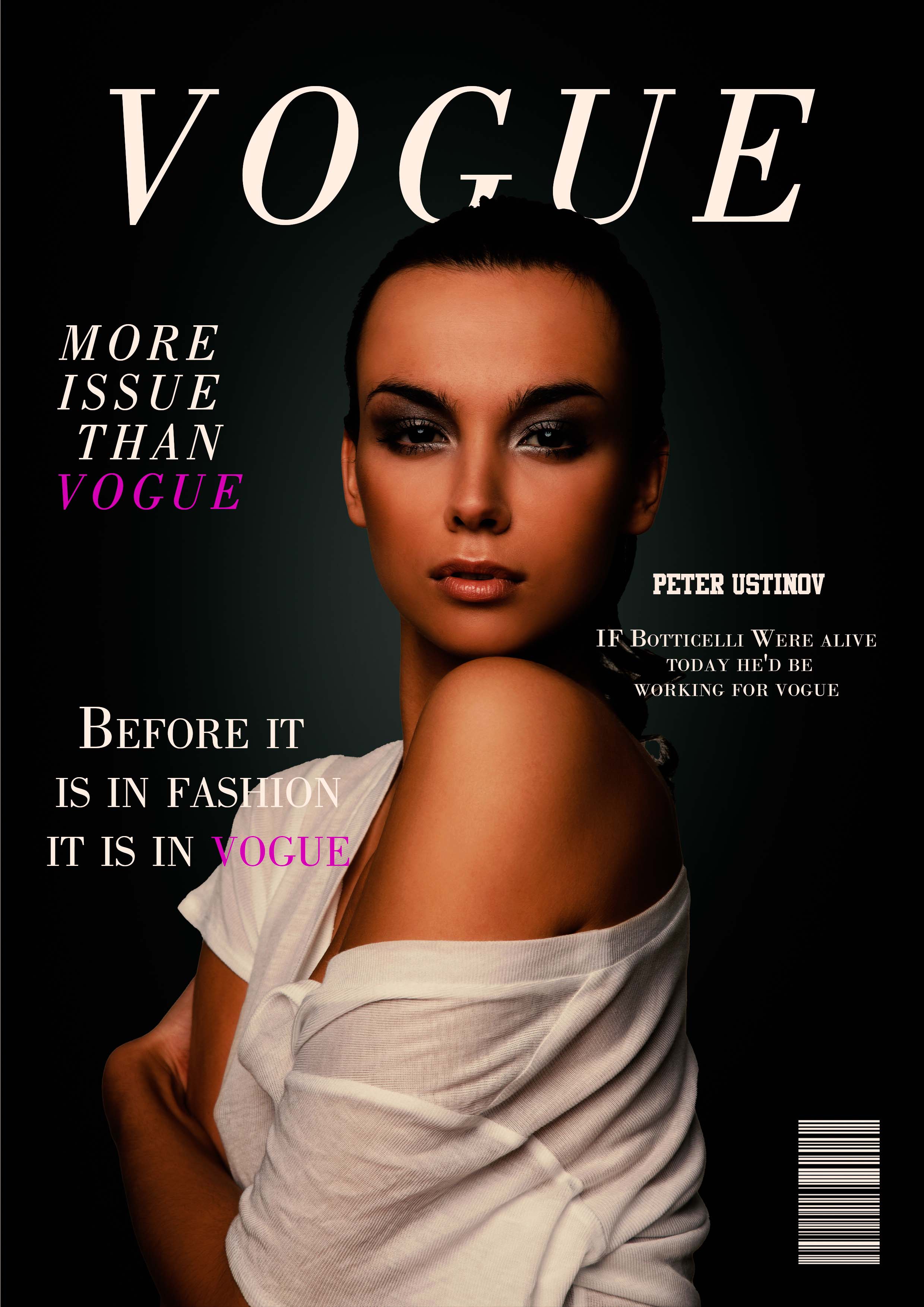 Vogue magazine cover template