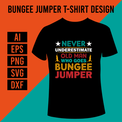 Bungee Jumper T-Shirt Design cover image.