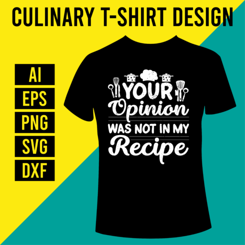 Culinary T-Shirt Design cover image.
