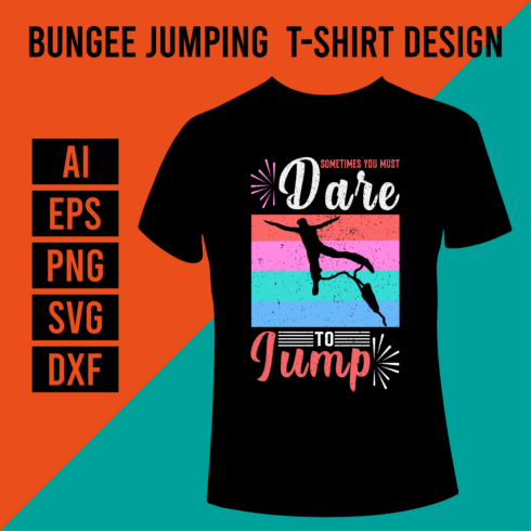 Bungee Jumping T-Shirt Design cover image.