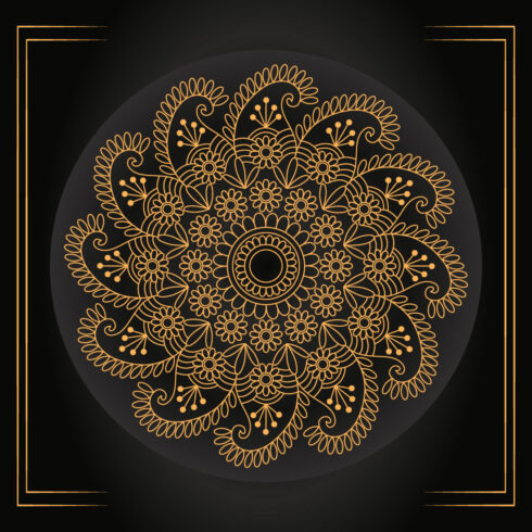 Mandala Circle Mandala Design Template SVG, Ai, EPS, PDF, JPG, PNG File cover image.