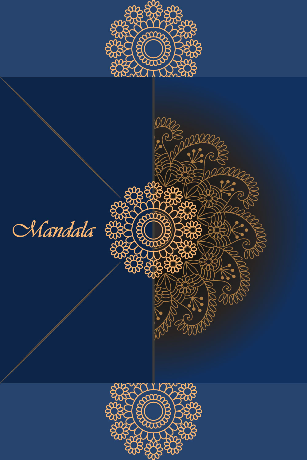 Mandala Circle Mandala Design Template SVG, Ai, EPS, PDF, JPG, PNG File pinterest preview image.