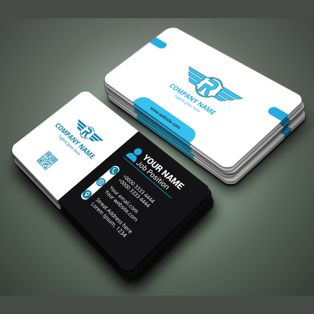 minimalist business card design,do a digital business card…