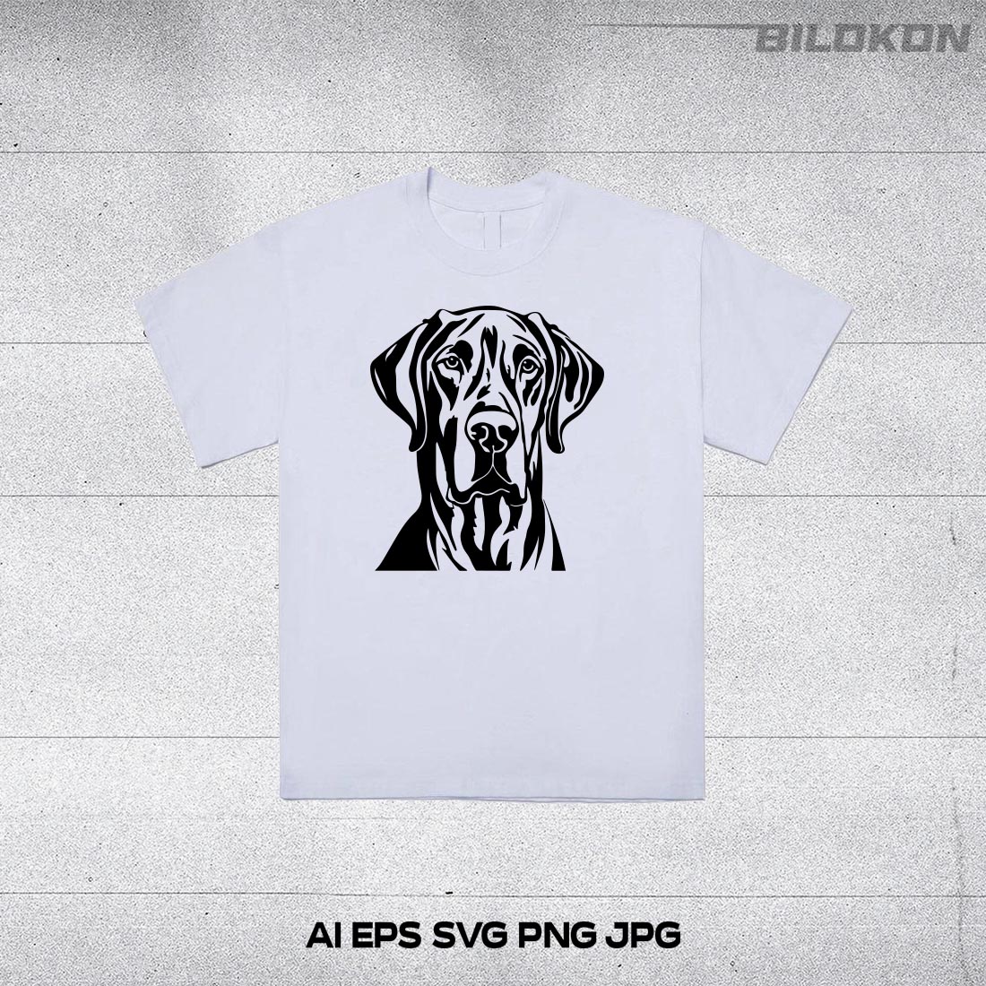 Great Dane dog head, SVG, Vector, Illustration, SVG Bundle preview image.