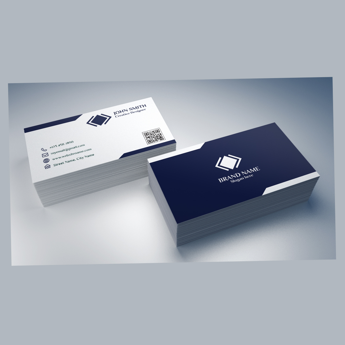 Attractive & Minimal Business Card Design preview image.