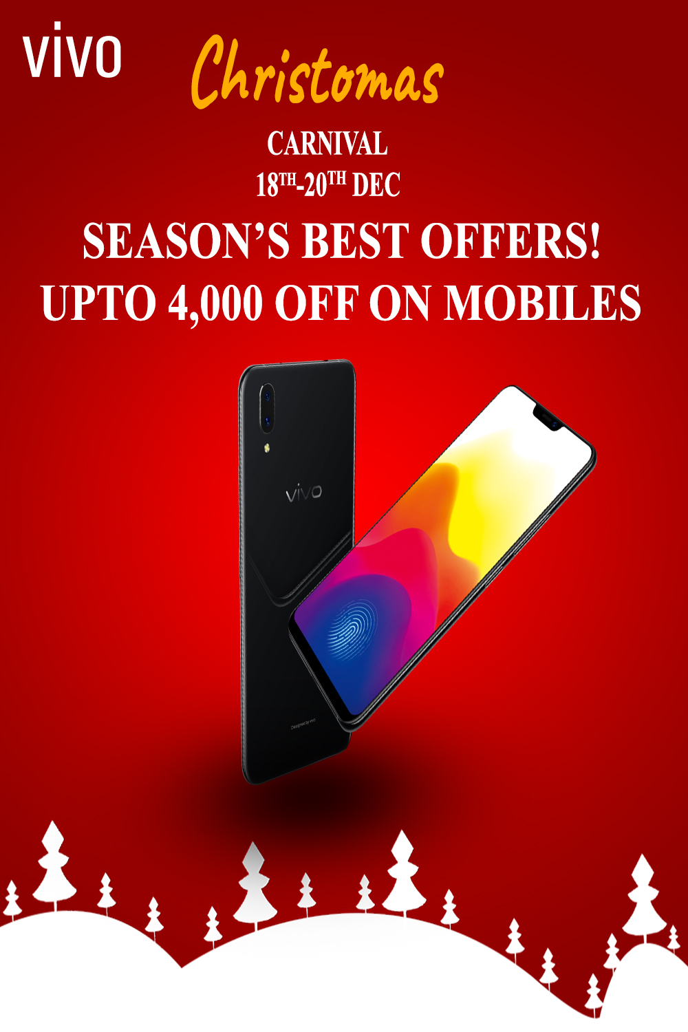 MOBILE OFFER CHRISTMAS SOCIAL MEDIA POSTER DESIGN pinterest preview image.