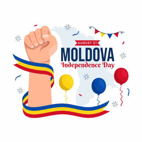 15 Moldova Independence Day Illustration cover image.