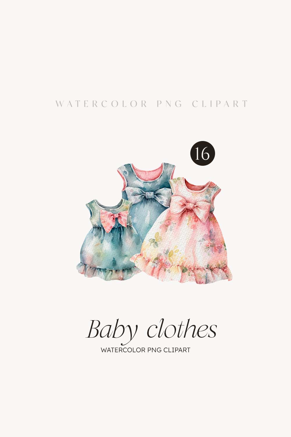 Baby clothes pinterest preview image.