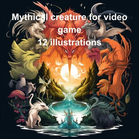 Mythical creature game cover image.