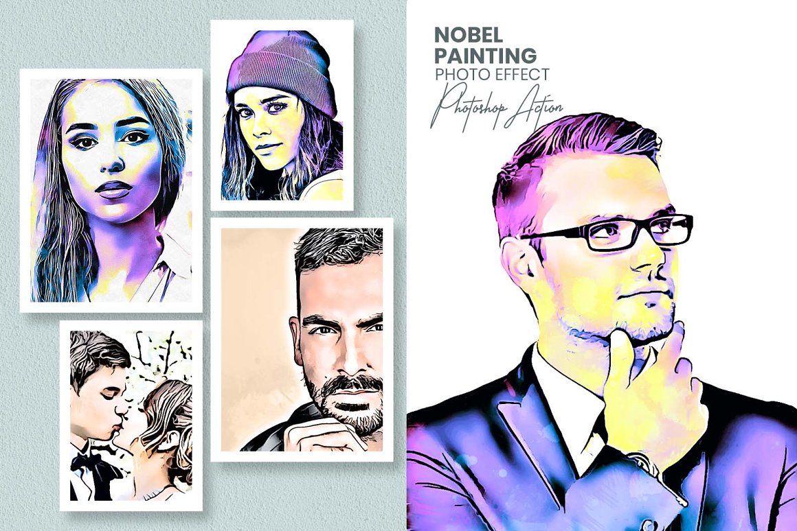 nobel painting photoshop actions 14